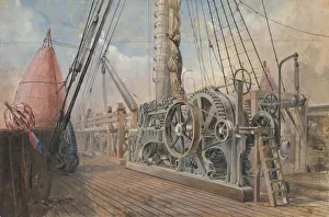 Atlantic Telegraph Company Drucke: Deck of the Great Eastern, the Cable Trough, etc. 1866, 1865-66