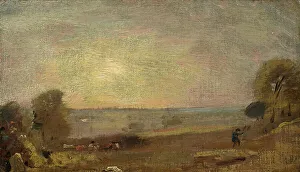 John Constable Paintings Drucke: Dedham Vale, 1805. Creator: John Constable