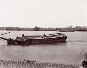 Albumen Silver Print Collection Drucke: Deep Bottom, James River, 1864. Creator: Andrew Joseph Russell