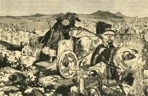 Die Niederlage von Adonizedeck, 1890. Künstler: Unbekannt.