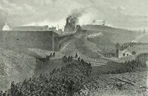 Italian Wars Artwork Drucke: Departure of the third column, called the support