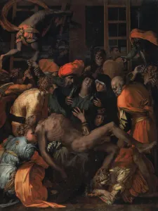 Jesus Christ Oil On Canvas Drucke: The Descent from the Cross