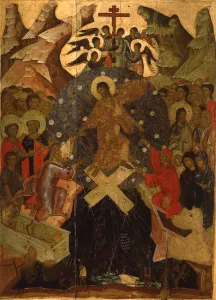 Tempera On Panel Artwork Drucke: The Descent into Hell, Second Half of 14th century