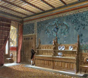Luxury Interior Decoration Drucke: Design for an interior, 1868