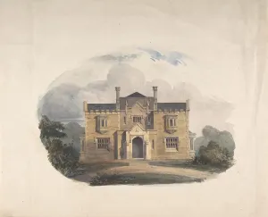 Entwurf für eine Tudorsesche Villa, Fassade, 19. Jahrhundert. Schöpfer: Unbekannt