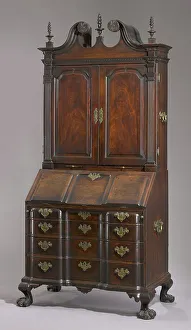 Decorative Arts Heritage Drucke: Desk And Bookcase, c1770. Creator: Unknown
