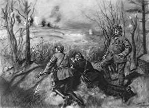 Battle Of Verdun Drucke: Devant Douamont; Le general B. et deux commandants
