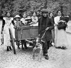 First World War Refugees Drucke: Devant l'envahisseur; Beaucoup