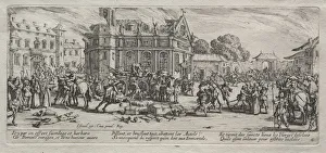 Zerstörung eines Klosters. Künstler: Jacques Callot (Französisch, 1592-1635)
