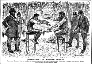 Entwicklungen der Mesmerikwissenschaft, 1883. Künstler: George du Maurier
