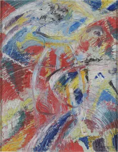 Belgian Fine Art Images Drucke: Development of a Theme in Red: Carnival, 1914. Creator: Schmalzigaug, Jules (1882-1917)