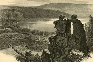 Devils Tor-Weg, Devils Lake, Wisconsin, 1874. Schöpfer: Alfred Waud