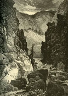William Cullen Bryant Literature Drucke: Devils Gate, Weber Canon, 1874. Creator: John Filmer