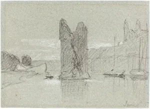 British Heritage Art Gallery Drucke: The Devil's Tower, 1833/1834. Creator: John Sell Cotman