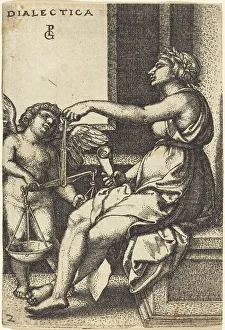 Angelic Cherubs Drucke: Dialectic. Creator: Georg Pencz