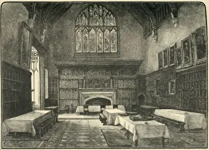 Our Own Country Book Illustrations Drucke: The Dining-Hall, 1898. Creator: Unknown