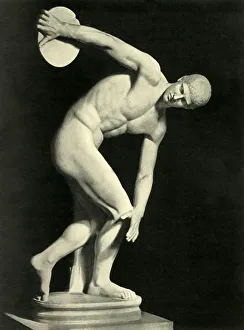 Drucke von Der Discobolus von Myron, 1908. Le Discobole De Myron Diskus Drucke: Der Discobolus von Myron, 1908. Schöpfer: Unbekannt.