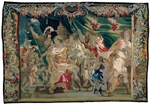 Roman Empire History Images Drucke: Discovery of the Plot to Kill Caesar and Cleopatra from The Story of Caesar and Cleopatra