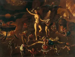 Ein Zauberszenen. Schöpfer: Heintz, Joseph der Jüngere (ca 1600-nach 1674)