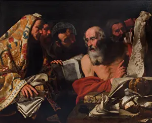 Catholicism Artwork Drucke: Disputation of Saint Jerome with the Doctors