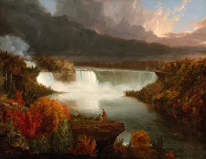 Native American Heritage Art Drucke: Distant View of Niagara Falls, 1830. Creator: Thomas Cole