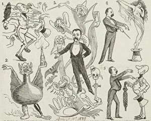 Black And White Entertainment Images Drucke: Distinguished People Interviewed by A. Sloper, 1889. Creator: Unknown