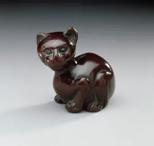 Japanese Handicrafts Drucke: Distorted Cat, 18th century. Creator: Unknown