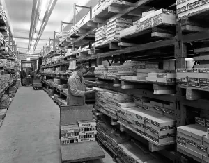Sheffield Industrial Heritage Drucke: Distribution warehouse, Stanley Tools, Sheffield, South Yorkshire, 1967