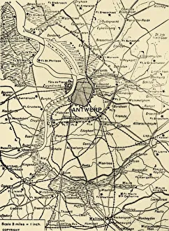 Der Bezirkswanderung um Antwerpen, 1915. Ersteller: Unbekannt.