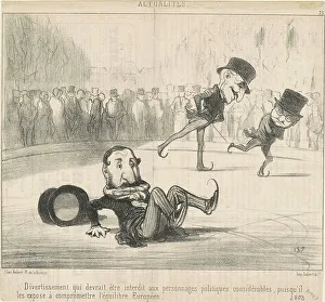 Kunstwerk, das als Divertissement angesehen werden sollte und verboten sein sollte... 19. Jahrhundert. Künstler: Honoré Daumier