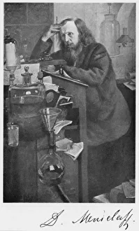 Dimitri Iwanowitsch Mendelejew (1834-1907), russischer Chemiker, 1890er Jahre