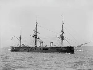 Black And White Naval Warfare Drucke: Dmitri Donskoi, Russian [ship], between 1880 and 1899. Creator: Unknown