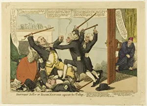 Hand Coloured Prints UK Drucke: Doctors Differ, etc. 1813. Creator: Charles Williams