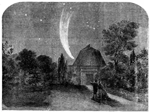 Astronomy Art Drucke: Donati's Comet, as seen from the Cambridge Observatory