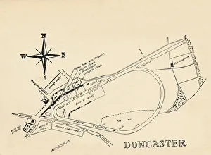 South Yorkshire Drucke: Doncaster Rennbahn, 1940