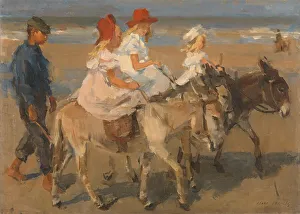 Donkey Rides On The Beach Drucke: Donkey Rides on the Beach, c.1890-c.1901. Creator: Isaac Lazerus Israels