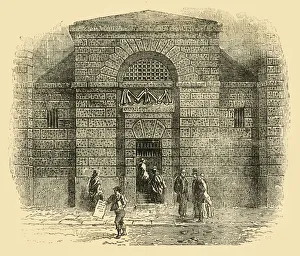 Old London Cityscape Pictures Drucke: Door of Newgate, c1872. Creator: Unknown