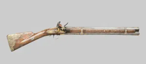 Heritage Art Europe Drucke: Double-Barreled Flintlock Blunderbuss, Russia, 1800. Creator: Unknown