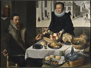 Early Netherlandish Painting Drucke: Double Portrait of an Elderly Couple