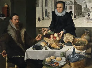 Doppelporträt eines älteren Paares. Künstler: Lucas van Valckenborch