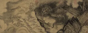 Allegory And Literature In Art Drucke: Six Dragons. Handscroll, 13th century