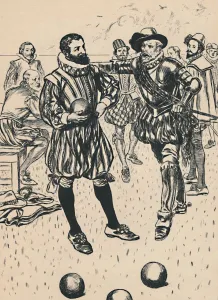 Sir Francis Drake Drucke: Drake is Told That The Armada Is Approaching, c1907