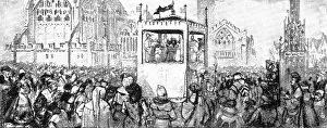 Ein dramatisches Auftritt in Coventry früh im sechzehnten Jahrhundert, 1909. Künstler: Unbekannt.