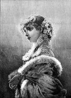 Opernkleidung, von E. Tofano, in der Galerie des Herrn McLean, Haymarket, 1883. Künstler: Unbekannt. Opernkleidung, von E. Tofano, in der Galerie des Herrn