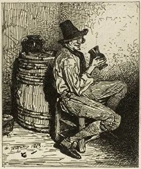Trinkler, 1843. Schöpfer: Charles Emile Jacque