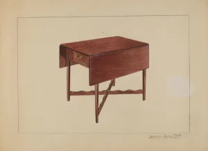 Tischblatt mit losen Blättern, 1936. Schöpfer: Henry Granet