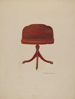 Tischblatt mit losen Blättern, um 1941 von Dorothea A. Farrington geschaffen