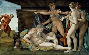 Apostolic Palace Collection Drucke: The Drunkenness of Noah, 1509