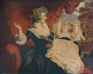 British Art Heritage Images Drucke: Duchess of Devonshire and Child, c1786. Artist: Sir Joshua Reynolds