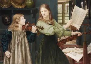 Pre Raphaelite Brotherhood Paintings Drucke: Duet